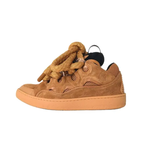 Lanvin Curb Low Топ Скейтборд Кроссовки Мужские Коричневые