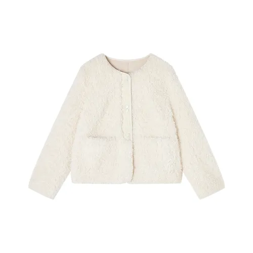 XIANGYING Цапельно-белый Женские Меховые изделия