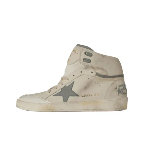 Golden Goose Azure Star High Top Скейтборд Кроссовки Мужские Белые
