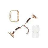 [Розово-золотой + Один ромб вырез + Розово-золотой корпус + Белый лунный свет коробка]