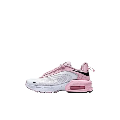 Nike Air Max Пламя Low Топ Kids Lifestyle Shoes Розово-белый Унисекс