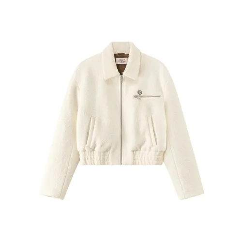 CHUU Белый абрикос Женское короткое пальто