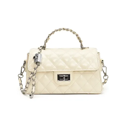 PINK·LAND ПУ (полиуретан) Сумка Женская Белая Серебряная Черная