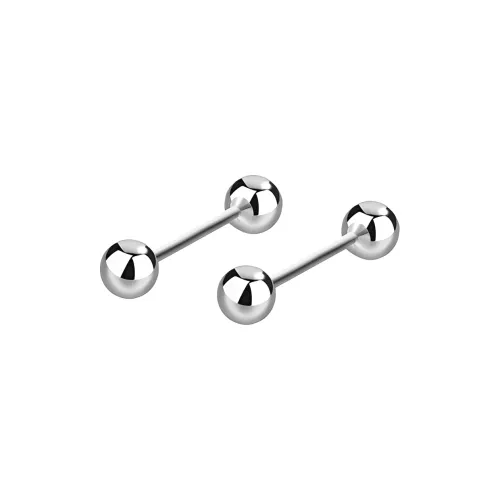 PAYMERY Медицинская хирургическая степень F136 Чистый титан Аллергия Бесплатно Стержень серьги Унисекс