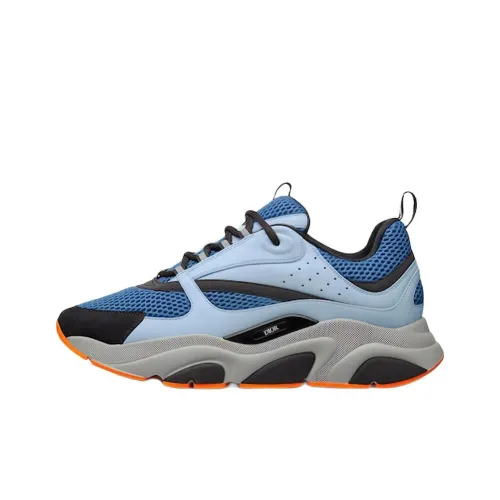 DIOR B22 Низкий Топ Повседневная Обувь Мужская Синие Серые