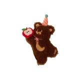 Счастье, яблоко, медведь, бусина, подвеска