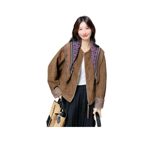 JOEM Кофе Женские Короткие Пальто