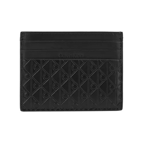 Calvin Klein Коровья кожа Держатель для карт Мужской Космический черный
