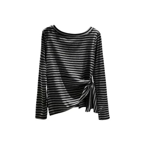 EMDPN Топ Длинный с длинными рукавами рубашка женский