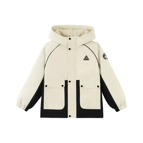 PEAK Абрикос PK Этикетка Черный K+PK Гора Этикетка Левый рукав Наклеенный K Детские софтшелл-куртки
