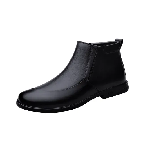 H2 Лицевая коровья кожа Vintage Design Минималистский стиль Утонченный Обувь Для мужчин Челси Мужской