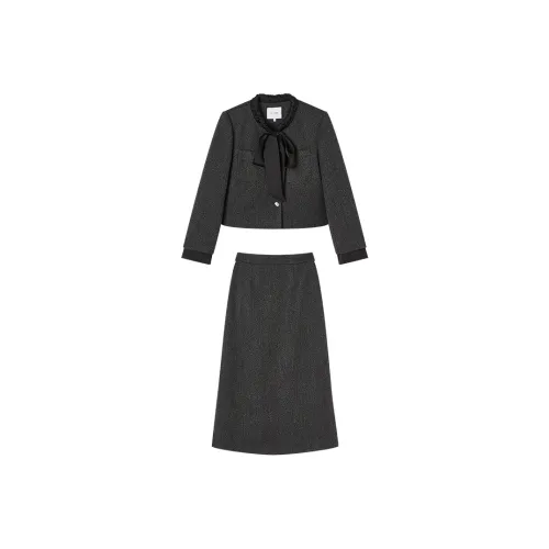 XIANGYING Средний серый женский комплект с юбкой