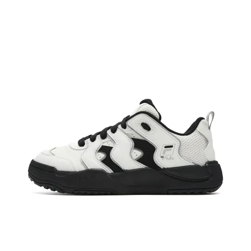 FILA Brace Аbrasion Resistant Легкий Slip Resistant Низкий Топ Скейтборд Кроссовки Женские Белые