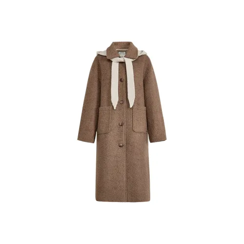KUOSE Светло-коричневое женское пальто