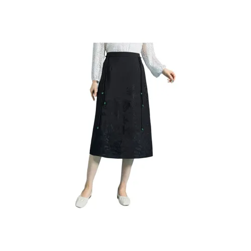 JINJU Повседневный Длинный Юбка Женские