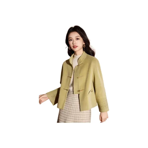 Mylan Зеленый Женский Короткий Пальто