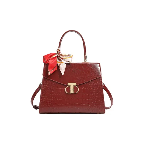 SMILE FOCUS ПУ (полиуретан) Сумка Стандартная Женская Бордовая