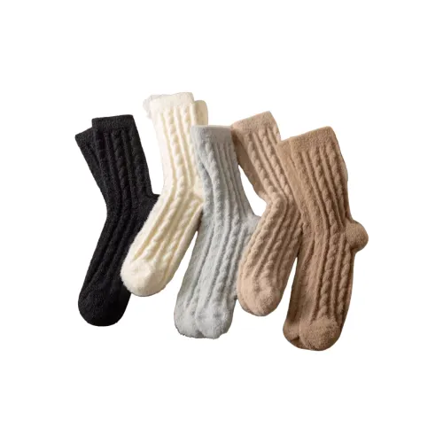 MAXDAVID ZJ2473 Смешанный цвет 5 пар Женские носки MID до икры