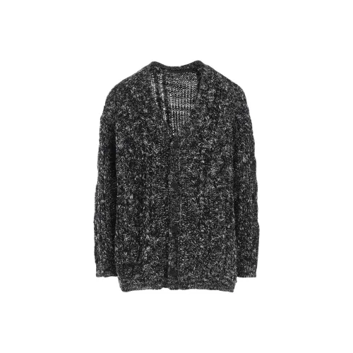 Yohji Yamamoto Y'S For Men FW25 ARAN KNIT V-Neck Кардиган Свитер Мужской