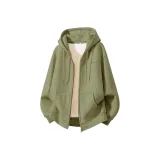 [Heavyweight Флис-На подкладке] Пальмовый Зеленый (MZ Бесплатно Линия Логотип на груди)