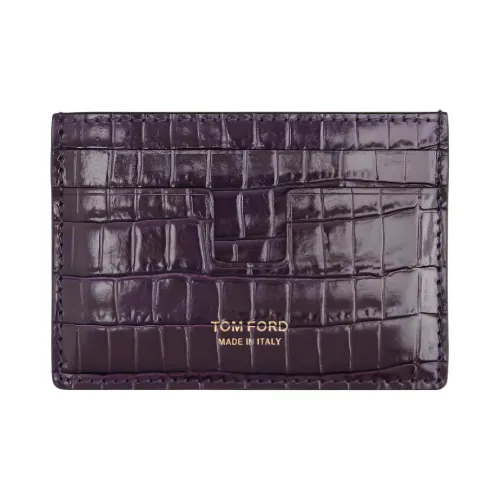 TF Кожа Держатель для карт Мужской Фиолетовый