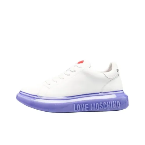 LOVE MOSCHINO Стильные Скейтбординги Женские Белые Фиолетовые