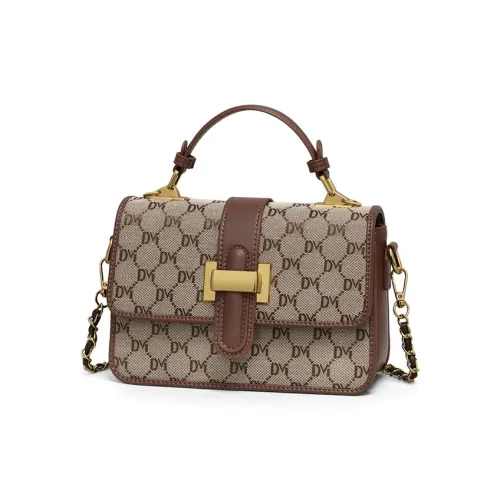 PESASRIE Ткань Синтетическая кожа Сумка Стандартная Женская Кофейного цвета