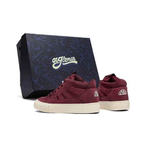 OUGLEMEN Устойчивые к истиранию Легкие And Дышащие MID Скейтборд Кроссовки Мужские