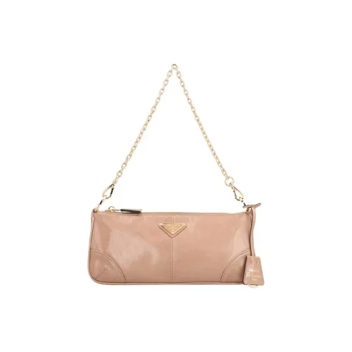 PRADA RE Edition 2002 Телячья кожа Сумка через плечо Женская Бежевая