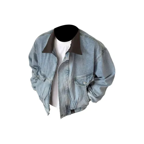 YICHEN Синий [Нет Логотипа] Унисекс Джинсовые Куртки