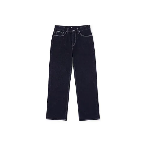 Lee Темно-синий Мужской Джинсы