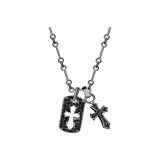 Воинский черный квадрат, подвеска, крест, ожерелье