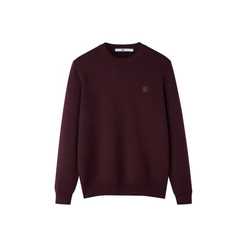 HLA Темно-красный узор G7 Мужской трикотаж