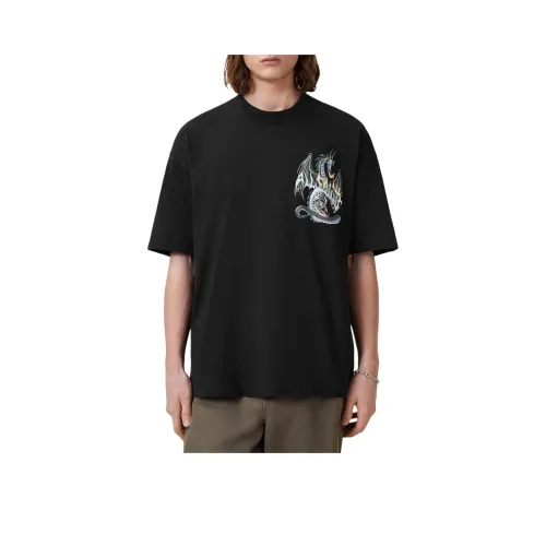 ALLSAINTS Выстиранный Черный Мужская Футболка