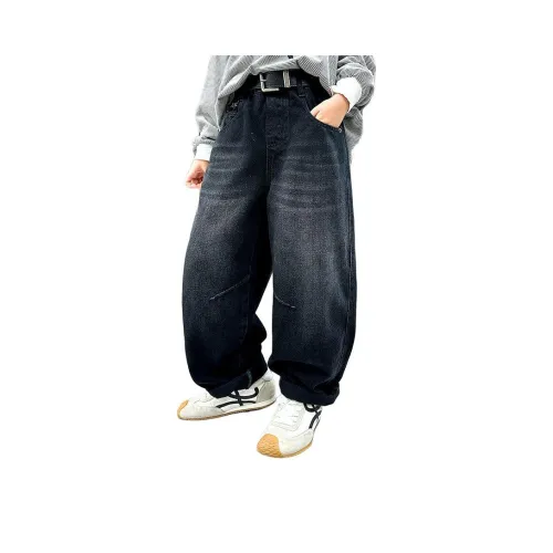 Giyu Черный Без ремня Школьный возраст Джинсы