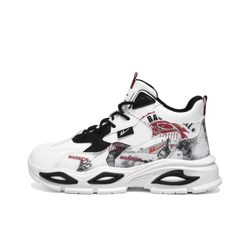 Warrior Баскетбольные кроссовки Износостойкие И Легкие MID Топ Толстая подошва Мужские