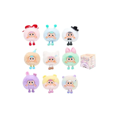 Cureplaneta Hi Бежевый Dear Ghost Милый стиль Мультяшный Плюшевые брелки Слепые коробки Один Mystery Коробка Целая коробка 8 шт