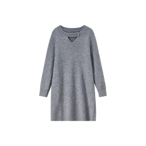 SENTUBILA Длинное платье с длинными рукавами женское