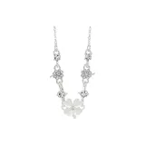 Счастливый Клевер Четырехлистный Ожерелье (Белый)