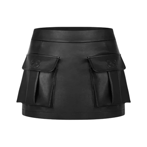 Ann Andelman Кожаные короткие юбки Женские