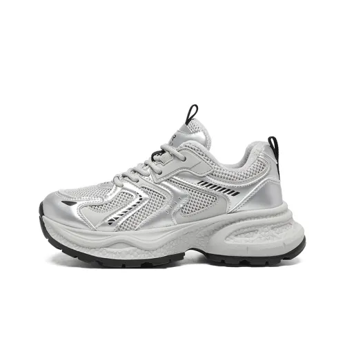 ZHR Амортизация Износостойкие Низкие Топ Кроссовки с Толстой Подошвой Женские