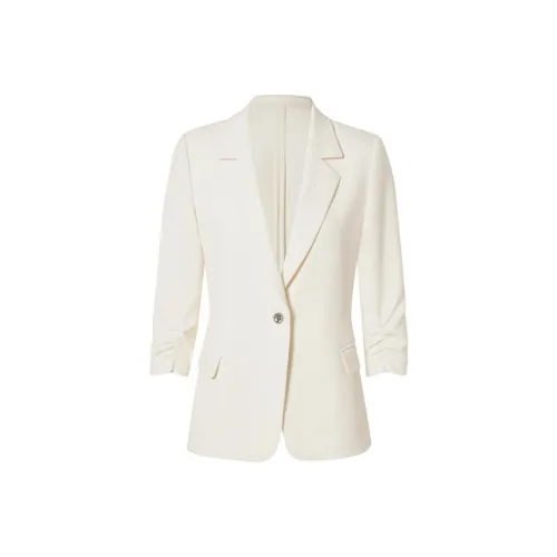 KORADIOR Светло-оранжевый желтый женские деловые костюмы