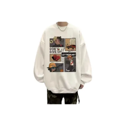 Wooden Rabbit Белый Флис с подкладкой Мужские Свитшоты