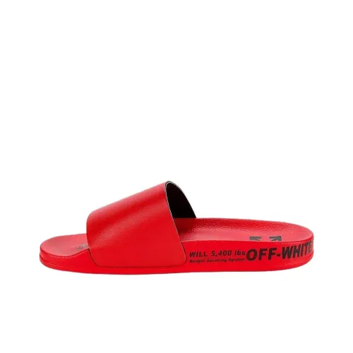 OFF Белый Industrial Стильный Сандалии Мужской Красный