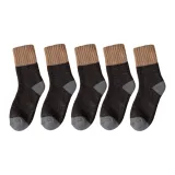 [5 пар утолщенных 10% шерсть, носки] 5 кофе