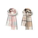 Розовый, серый, клетка + верблюжий кофейный, клетка