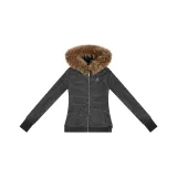 Gray (Slim Fit Fur-Collar)  
Серый (Облегающий крой, меховой воротник)