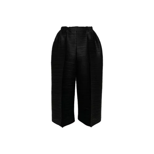PLEATS PLEASE ISSEY MIYAKE Повседневные брюки Женские Черные
