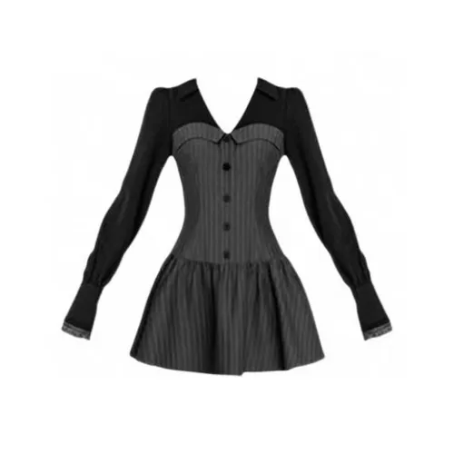 TIBINB Длинное платье с длинными рукавами женское