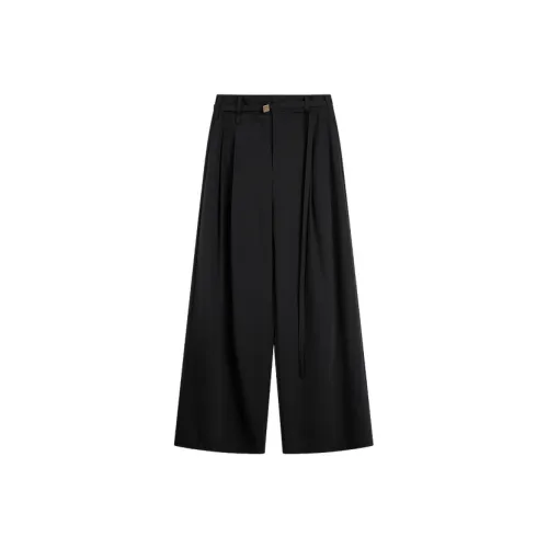 ELLE Черные Женские Повседневные Брюки